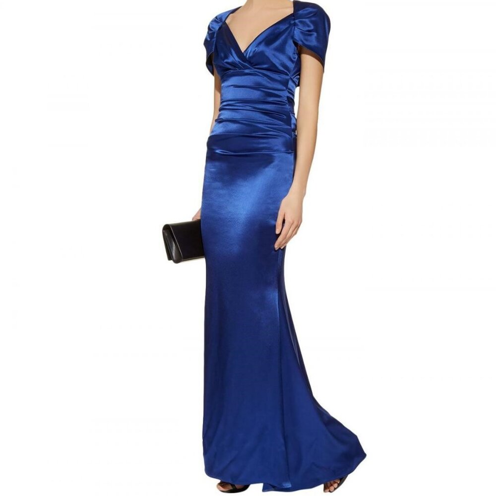Talbot Runhof  Satin Polinesia-1 Satin Gown